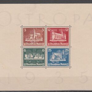 Duitsland 1935 Blok 3 Ostropa met bemerkingen