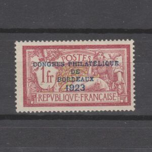 Frankrijk 1923 182 Congres de Bordeaux ongebruikt gekeurd Calves