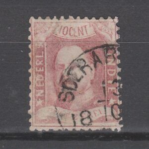 Nederlands Indië 1868 2 Willem III gestempeld
