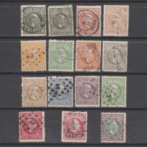 Nederlands Indië 1870 3-16 Willem III gestempeld