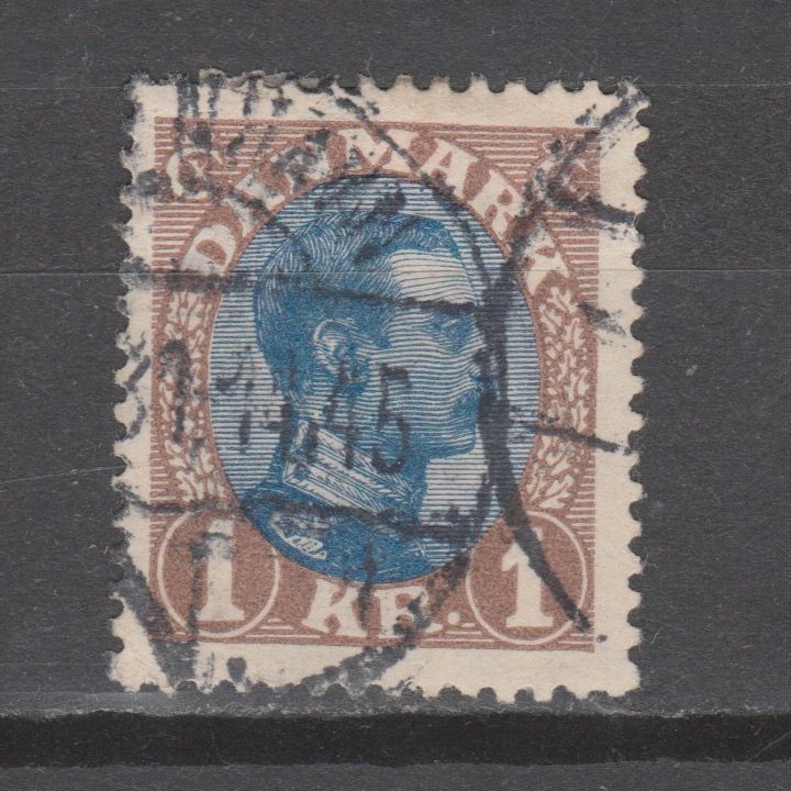 Denemarken 1921 128 Koning Christiaan X gestempeld