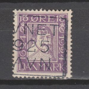 Denemarken 1924 137 300 Jaar Deense Post gestempeld