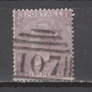 Groot-Brittannië 1865 97 plaat 5 Victoria gestempeld