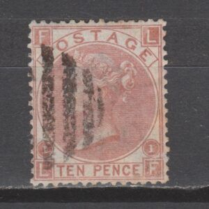 Groot-Brittannië 1867 114 plaat 1 Victoria gestempeld