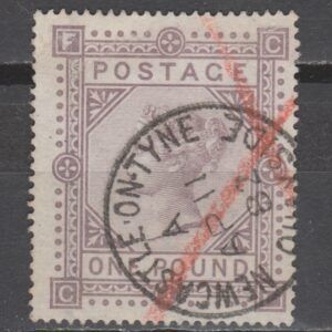 Groot-Brittannië 1867 129 plaat 1 Victoria gestempeld