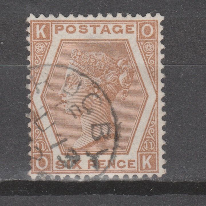Groot-Brittannië 1872 123 plaat 11 Victoria gestempeld