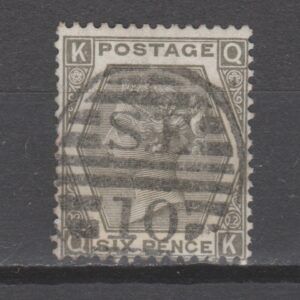 Groot-Brittannië 1872 125 plaat 12 Victoria gestempeld