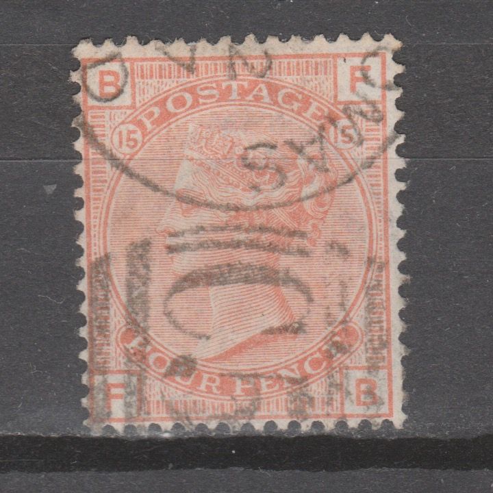 Groot-Brittannië 1873 152 plaat 15 Victoria gestempeld - Afbeelding 2