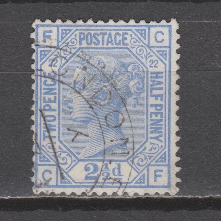 Groot-Brittannië 1880 157 plaat 22 Victoria gestempeld