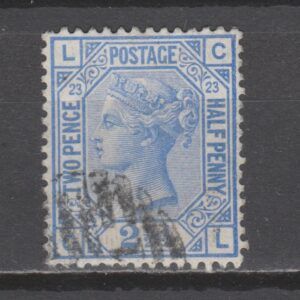 Groot-Brittannië 1880 157 plaat 23 Victoria gestempeld