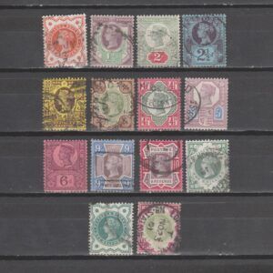 Groot-Brittannië 1887 197-214 Victoria gestempeld