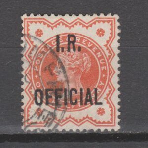 Groot-Brittannië 1887 O13 Inland Revenue I.R. Victoria gestempeld