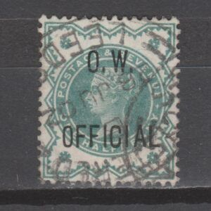 Groot-Brittannië 1896 O32 Office of Works O.W. Victoria gestempeld