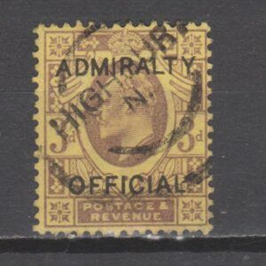 Groot-Brittannië 1902 O106 Admiralty Edward VII gestempeld