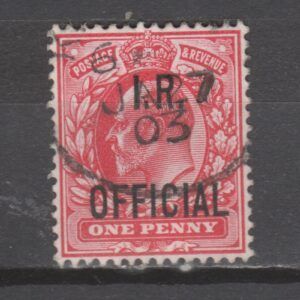 Groot-Brittannië 1902 O21 Inland Revenue I.R. Edward VII gestempeld