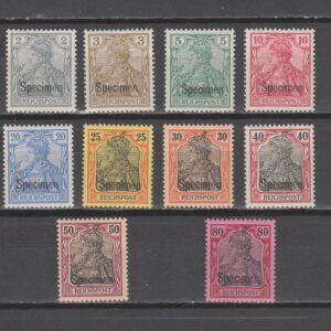 Duitsland 1900 53-62 SP Germania Reichspost met Specimen opdruk ongebruikt