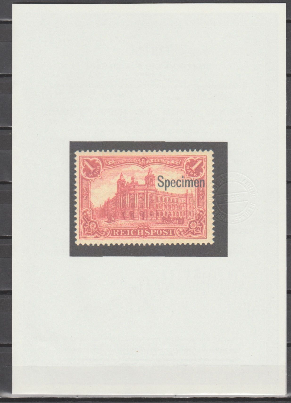 Duitsland 1900 63 b SP 'Specimen' met Attest - Afbeelding 3