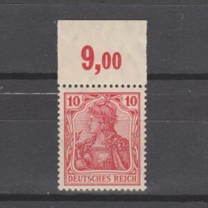 Duitsland 1905 86 I d P OR Germania met tab en certificaat