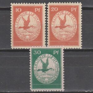 Duitsland 1912 I-III Luchtpost voorloper ongebruikt