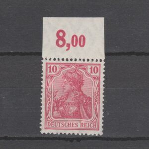 Duitsland 1915 86 II d P OR Germania met Tab gekeurd