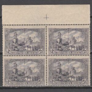 Duitsland 1915 96 B II b in blok van 4 gekeurd