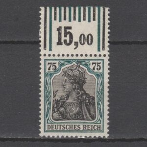 Duitsland 1918 104 b W OR Germania met tab gekeurd