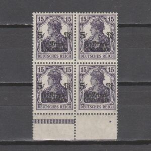 Duitsland 1919 106 c Kriegsbeschädigtenhilfe in blok van 4 gekeurd