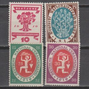 Duitsland 1919 107-110 Eröffnung de Nationalversammlung