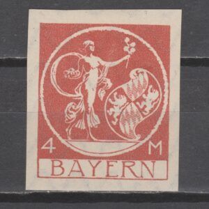 Duitsland 1920 135 III U ongetand gekeurd