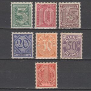 Duitsland 1920 Dienst 16-22