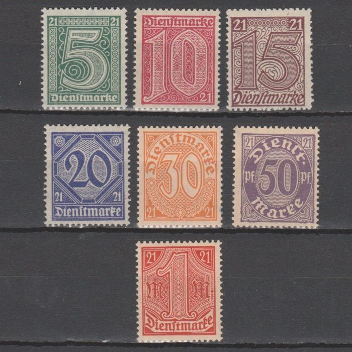Duitsland 1920 Dienst 16-22