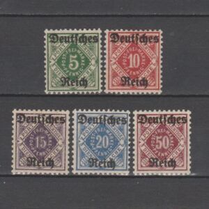 Duitsland 1920 Dienst 52-56