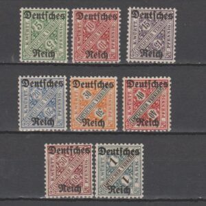 Duitsland 1920 Dienst 57-64