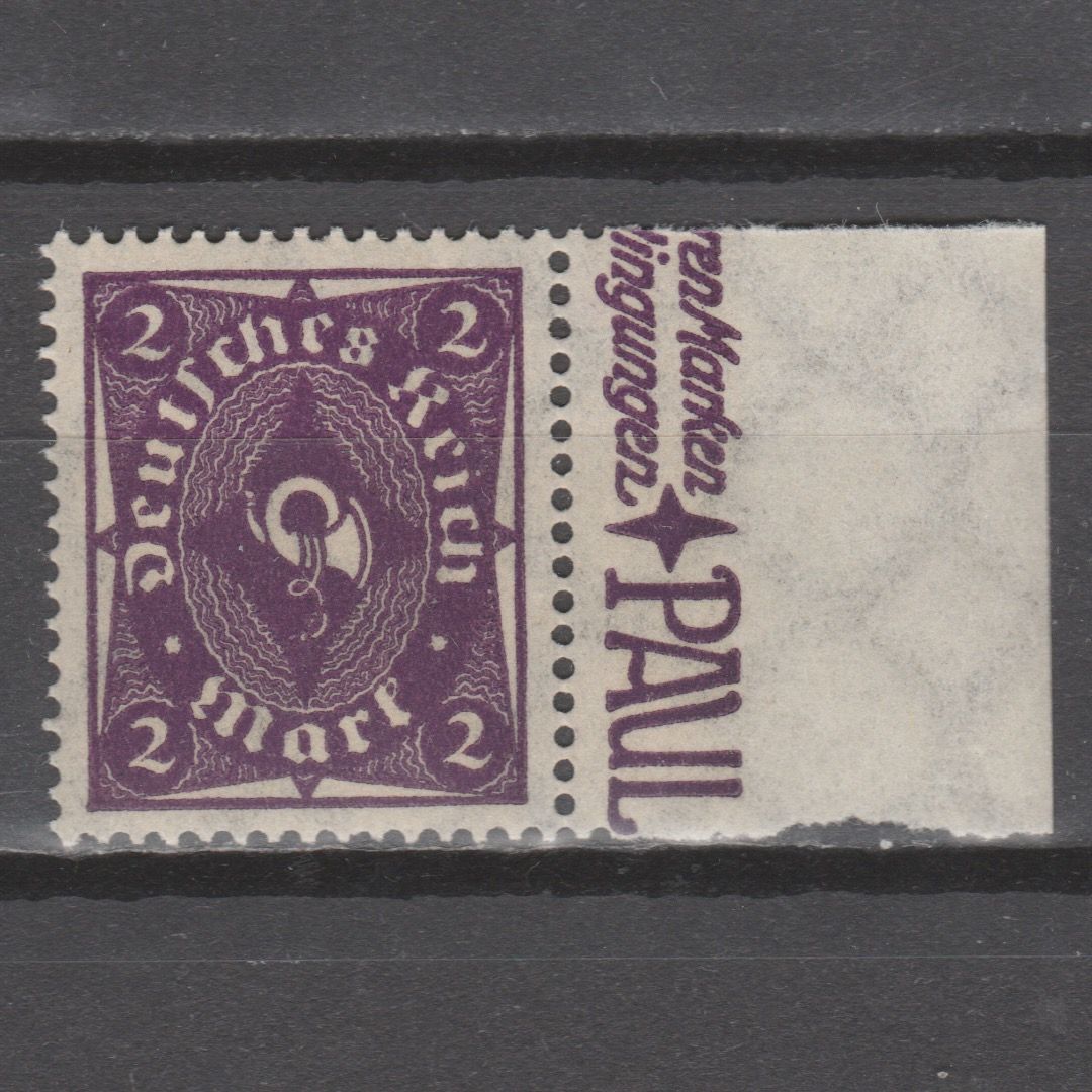 Duitsland 1922 224 aa Posthorn gekeurd