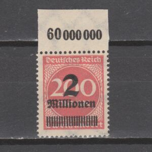 Duitsland 1923 309 A P a OR met tab gekeurd