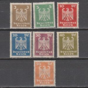 Duitsland 1924 355-361 Neue Reichsadler