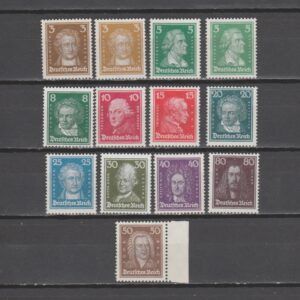 Duitsland 1926 385-397 Berühmte Deutsche met certificaat