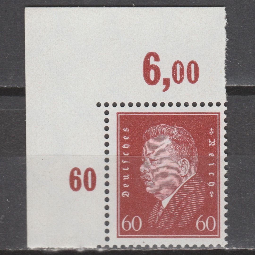 Duitsland 1928 421 P OR Hoekstuk Friedrich Ebert