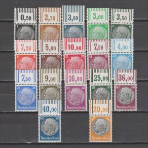 Duitsland 1933 512-528 P OR Hindenburg met Tab