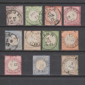 Duitsland 1872 1-11 Brustschilds gekeurd gestempeld