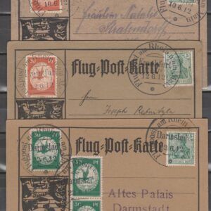 Duitsland 1912 I-III Luchtpost auf Postkarte