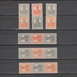 Duitsland 1916 Zusammedrucke uit automaatrollen