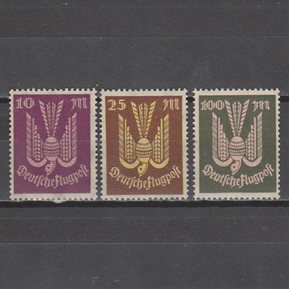 Duitsland 1923 235-237 Luchtpost