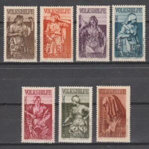 Duitsland 1934 Saargebiet 199-205 Volkshilfe