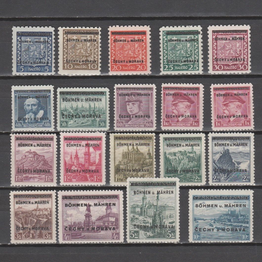 Duitsland 1939 Böhmen und Mähren 1-19