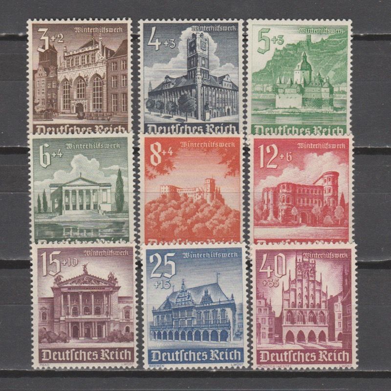 Duitsland 1940 751-759 Winterhilfe - Bauwerke
