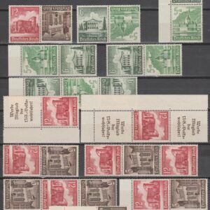 Duitsland 1940 MH 47 Winterhilfswerk (Bauwerke) Zusammendrucke