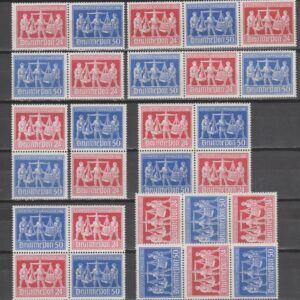 Duitsland 1948 W ZD 1- V Zd 2 Exportmesse Hannover combinaties