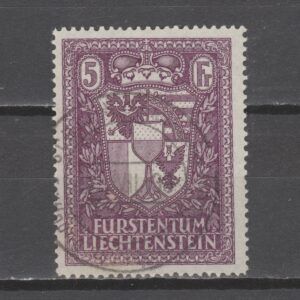 Liechtenstein 1933 142 Landswapen gestempeld
