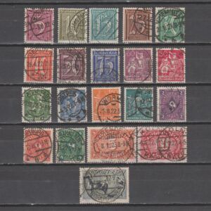 Duitland 1921 177-196 gestempeld gekeurd